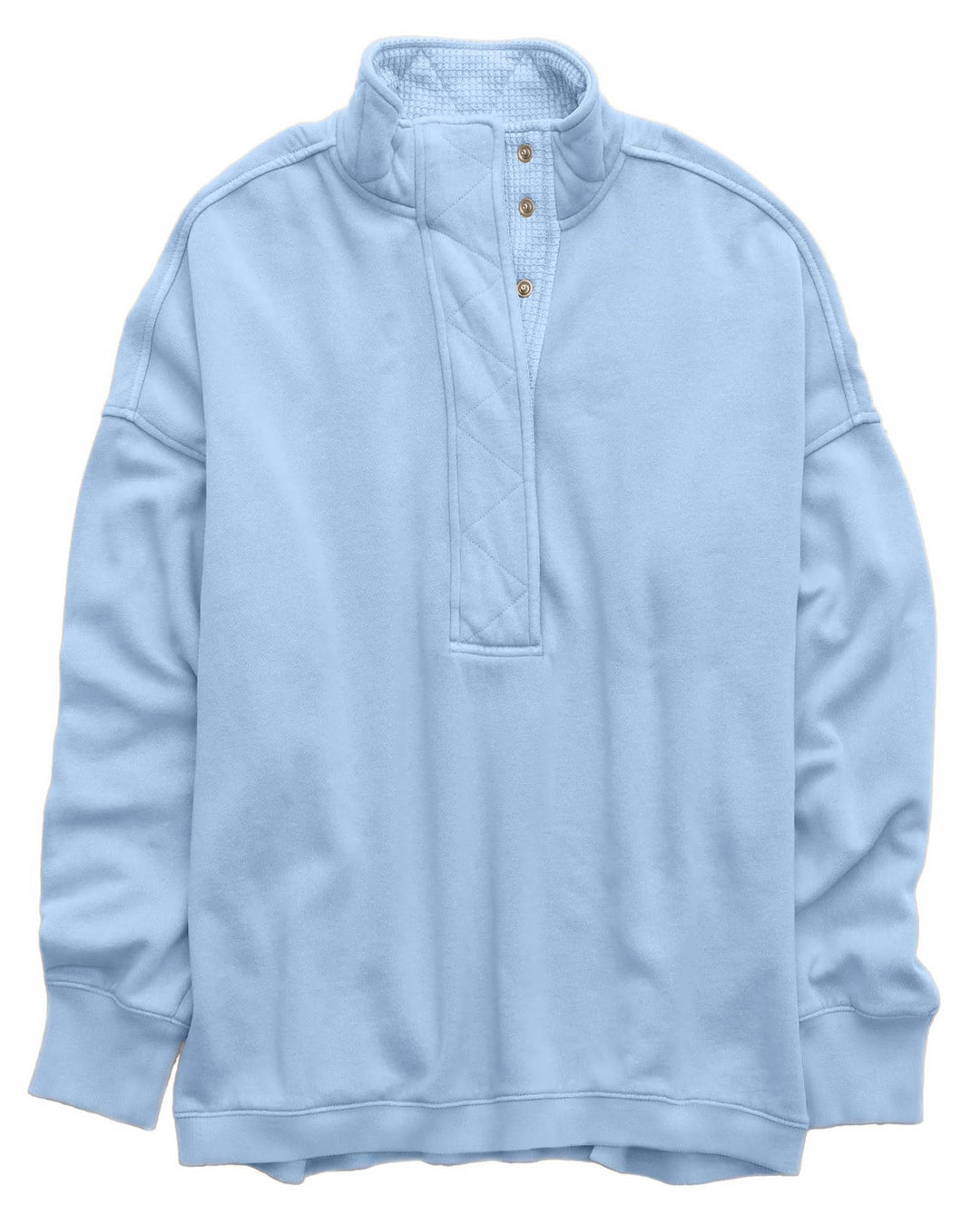 Margaret | Timeless Quilted Henley Oversized Sweatshirt