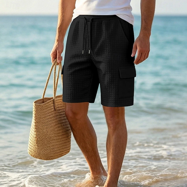 Bradford | Textured Drawstring Shorts