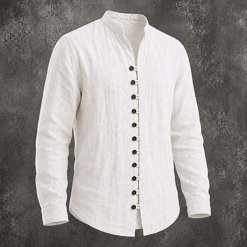 Gregory | Band Collar Casual Shirt