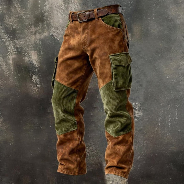 Silas | Rugged Two-Tone Cargo Pants