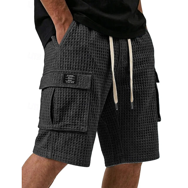 Landon | Textured Cargo Shorts