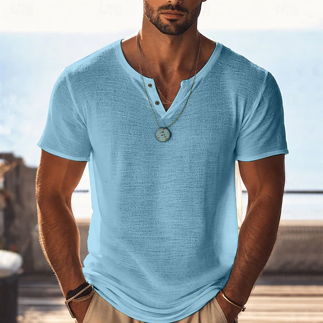 Oliver | Relaxed Henley T-Shirt