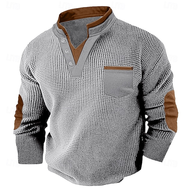 Harvey | Textured Henley Shirt